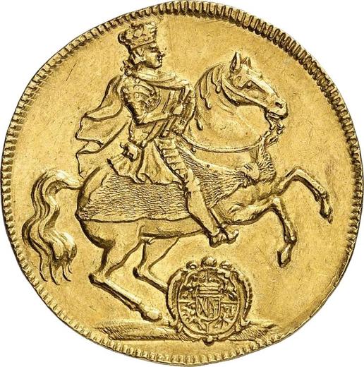 Obverse 3 Ducat 1711 ILH "Vikariat" - Gold Coin Value - Poland, Augustus II