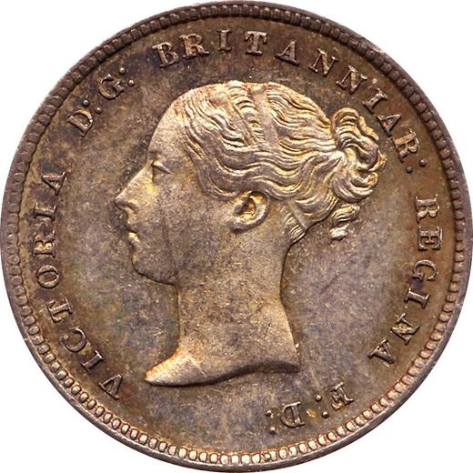 Obverse Fourpence (Groat) 1852 "Type 1838-1887" - Silver Coin Value - United Kingdom, Victoria