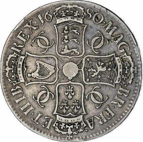 Reverse Crown 1680 "Fourth laureate bust" - Silver Coin Value - United Kingdom, Charles II
