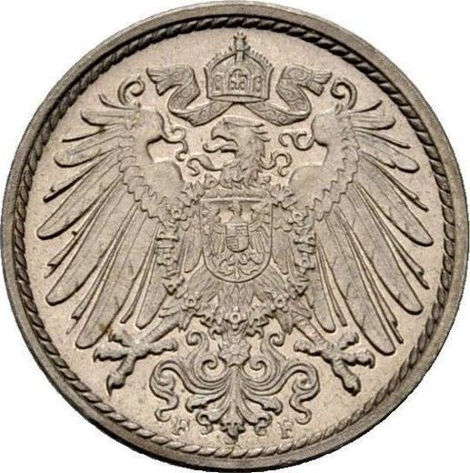 Reverse 5 Pfennig 1915 F "Type 1890-1915" - Coin Value - Germany, German Empire