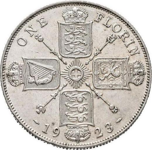 Revers 2 Schilling (Florin) 1923 - Silbermünze Wert - Großbritannien, Georg V
