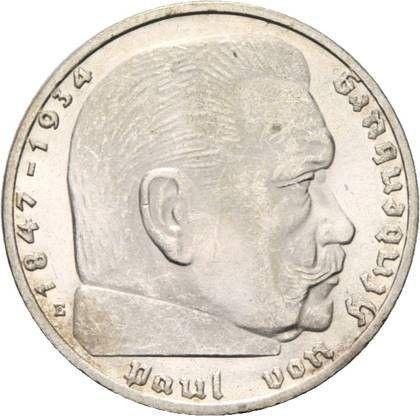 Avers 2 Reichsmark 1937 E "Typ 1936-1939" - Silbermünze Wert - Deutschland, Drittes Reich