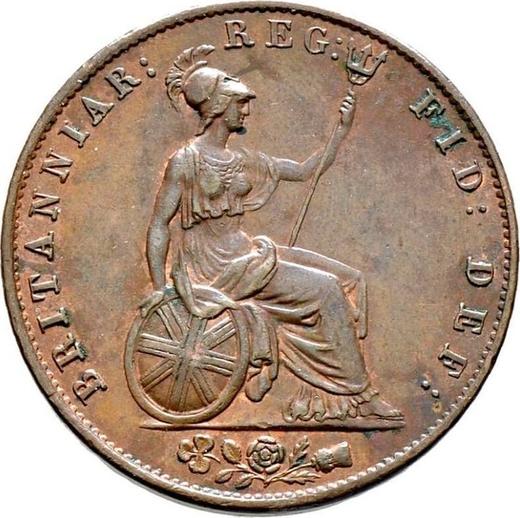 Reverse Halfpenny 1844 WW -  Coin Value - United Kingdom, Victoria