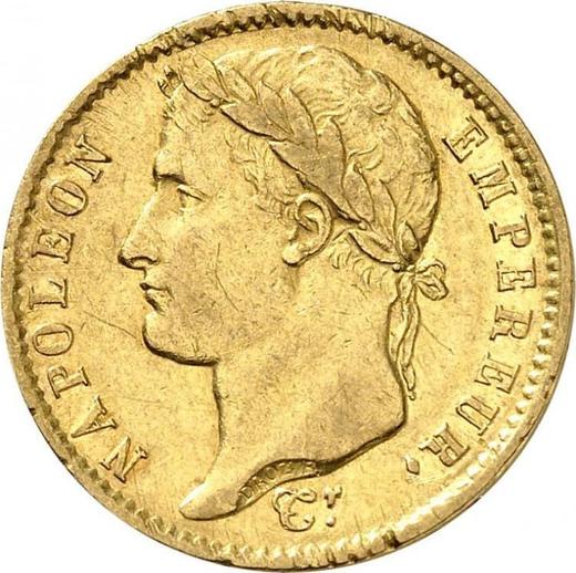 Obverse 20 Francs 1808 U "Type 1807-1808" - Gold Coin Value - France, Napoleon I