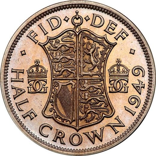 Reverso Media corona 1949 HP - valor de la moneda  - Gran Bretaña, Jorge VI