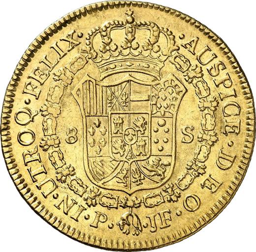 Reverse 8 Escudos 1815 P JF - Gold Coin Value - Colombia, Ferdinand VII