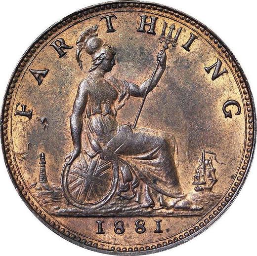 Reverse Farthing 1881 - Coin Value - United Kingdom, Victoria
