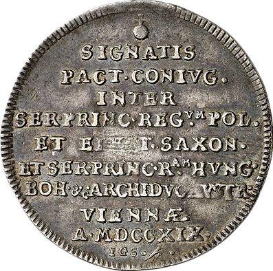 Reverso 1 8 tálero 1719 IGS "Boda" - valor de la moneda de plata - Polonia, Augusto II