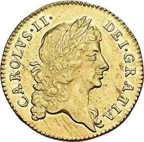 Obverse Guinea 1670 "Third laureate bust" - Gold Coin Value - United Kingdom, Charles II