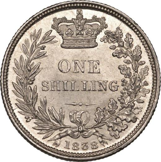 Reverse Shilling 1838 WW - Silver Coin Value - United Kingdom, Victoria