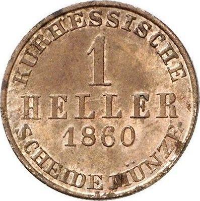 Reverse Heller 1860 -  Coin Value - Hesse-Cassel, Frederick William I