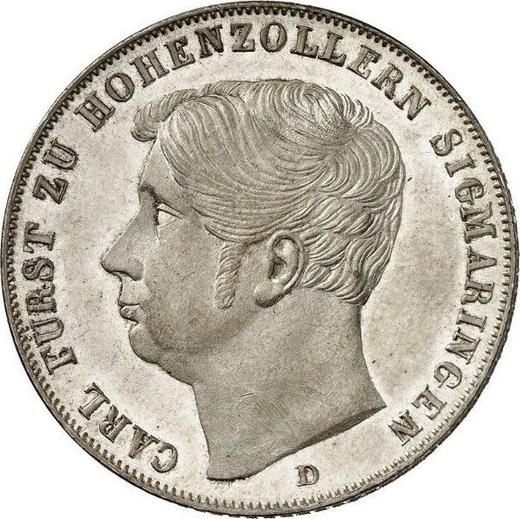 Avers Doppelgulden 1846 D - Silbermünze Wert - Hohenzollern-Sigmaringen, Karl