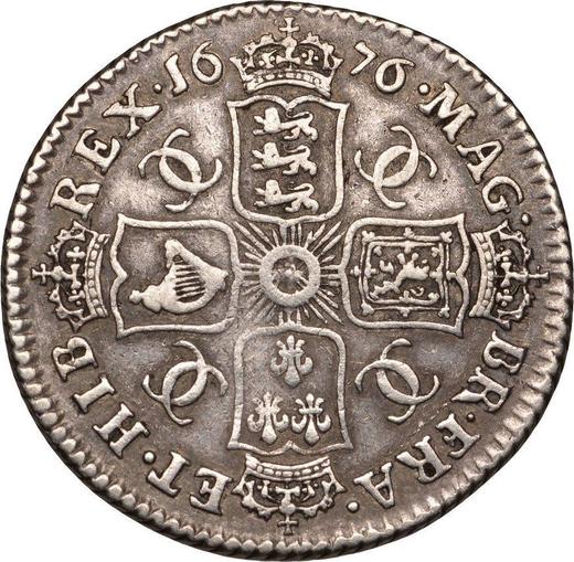 Reverse Shilling 1676 "Second laureate bust" - Silver Coin Value - United Kingdom, Charles II