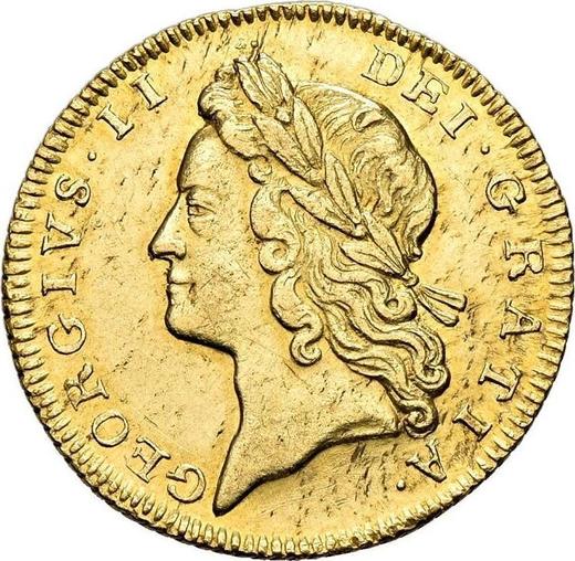 Obverse Half Guinea 1728 "Young Head" - Gold Coin Value - United Kingdom, George II