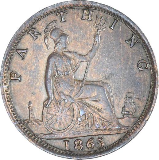 Reverse Farthing 1865 -  Coin Value - United Kingdom, Victoria