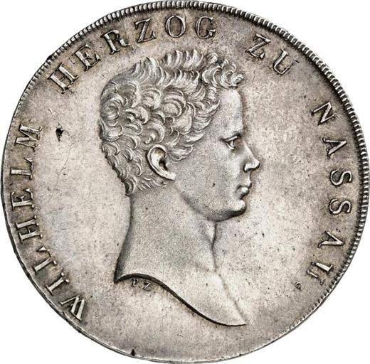 Anverso Tálero 1818 CT PZ - valor de la moneda de plata - Nassau, Guillermo