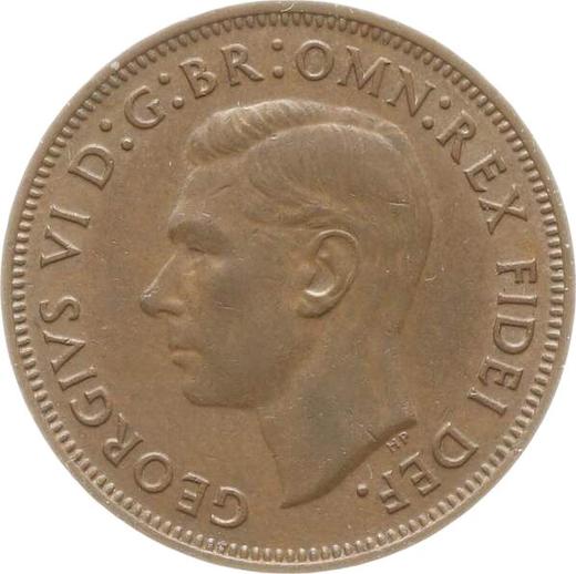 Obverse Halfpenny 1950 HP -  Coin Value - United Kingdom, George VI