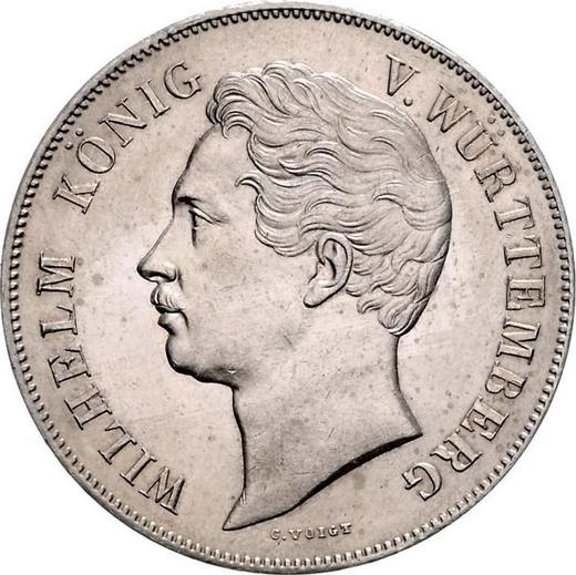 Obverse 2 Gulden 1849 - Silver Coin Value - Württemberg, William I