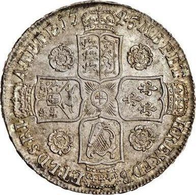 Reverse Halfcrown 1745 "Old Head" - Silver Coin Value - United Kingdom, George II
