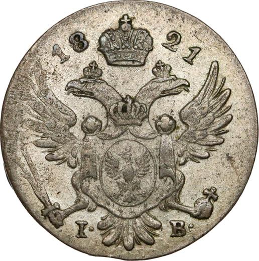 Obverse 5 Groszy 1821 IB - Silver Coin Value - Poland, Congress Poland
