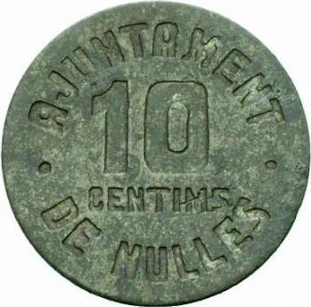 Anverso 10 Céntimos Sin fecha (1936-1939) "Nulles" - valor de la moneda  - España, II República