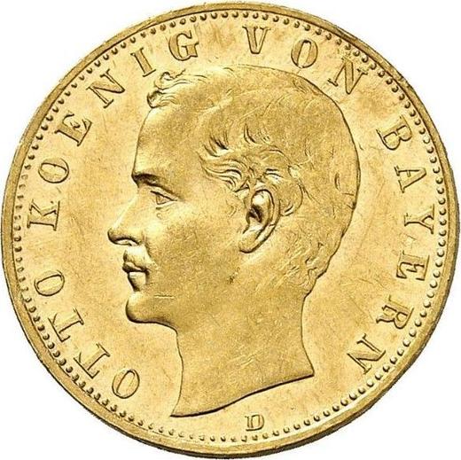 Obverse 10 Mark 1898 D "Bayern" - Gold Coin Value - Germany, German Empire