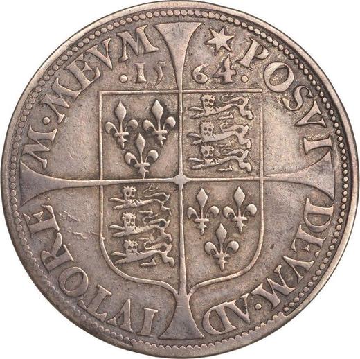 Reverse Sixpence 1564 "Milled coinage" Adorned dress - Silver Coin Value - United Kingdom, Elizabeth I