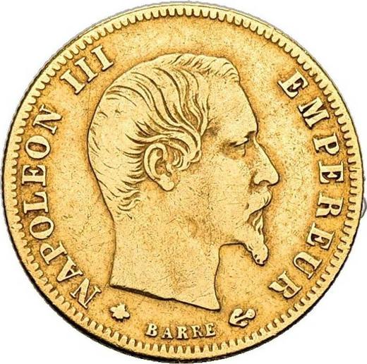 Obverse 5 Francs 1859 BB "Type 1855-1860" - Gold Coin Value - France, Napoleon III