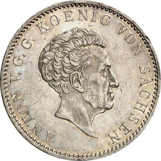 Obverse Thaler 1836 G "Mining" - Silver Coin Value - Saxony-Albertine, Anthony