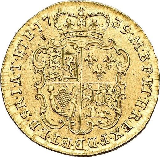 Rewers monety - 1 gwinea 1739 EIC "Portret w średnim wieku" - cena złotej monety - Wielka Brytania, Jerzy II