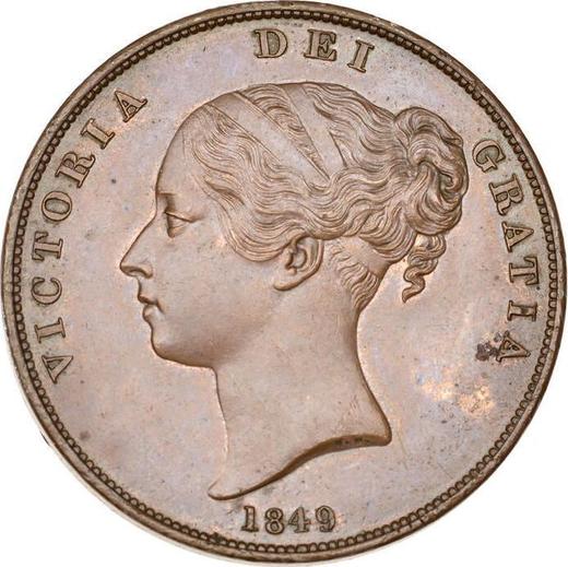 Obverse Penny 1849 WW "Type 1839-1860" -  Coin Value - United Kingdom, Victoria