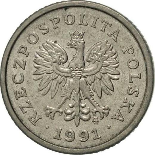 Avers 10 Groszy 1991 MW - Münze Wert - Polen, III Republik Polen nach Stückelung