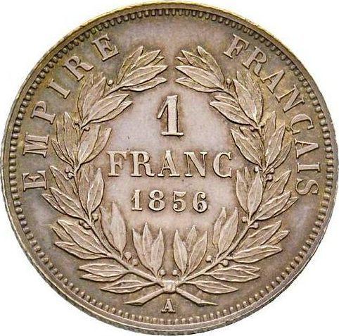 Reverse 1 Franc 1856 A "Type 1853-1863" - Silver Coin Value - France, Napoleon III