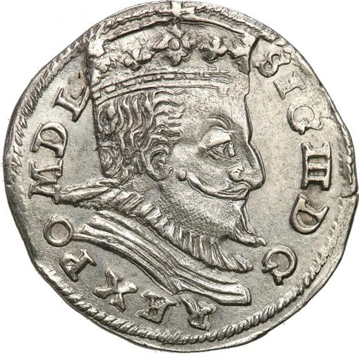 Obverse 3 Groszy (Trojak) 1598 L "Lublin Mint" - Silver Coin Value - Poland, Sigismund III Vasa