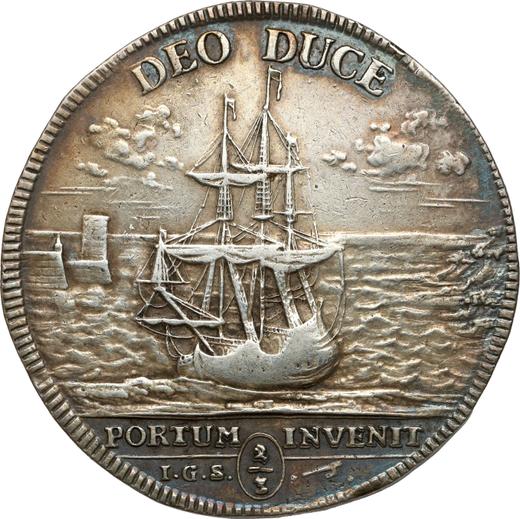 Obverse 2/3 Thaler 1717 IGS "On the death of Anna Sofia" - Silver Coin Value - Poland, Augustus II