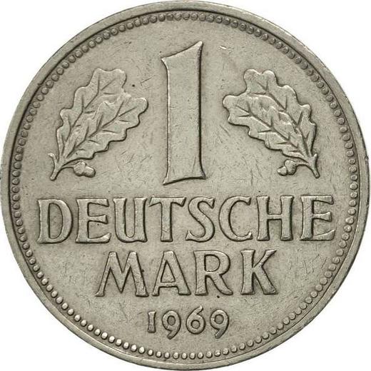 Obverse 1 Mark 1969 F - Coin Value - Germany, FRG
