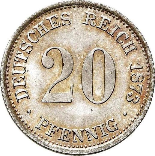 Obverse 20 Pfennig 1873 F "Type 1873-1877" - Silver Coin Value - Germany, German Empire