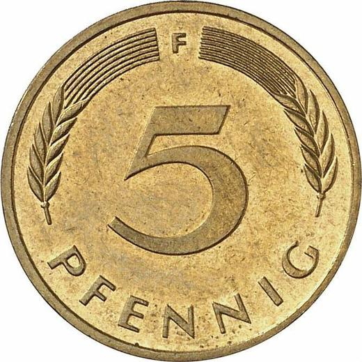 Obverse 5 Pfennig 1993 F -  Coin Value - Germany, FRG