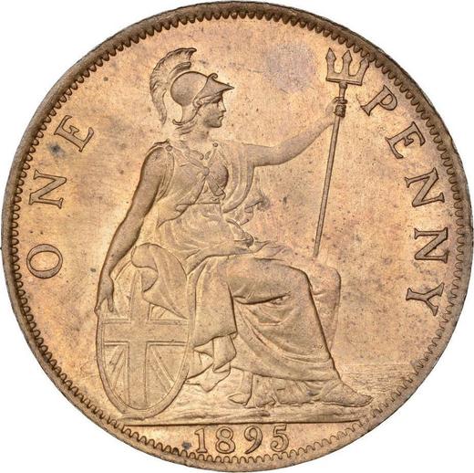 Реверс монеты - Пенни 1895 года TB "Тип 1895-1901" - цена  монеты - Великобритания, Виктория