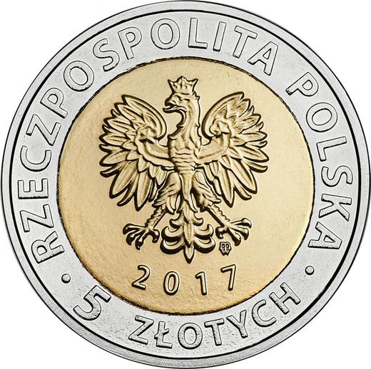 Obverse 5 Zlotych 2017 MW "The Holy Trinity Chapel at Lublin Castle" -  Coin Value - Poland, III Republic after denomination