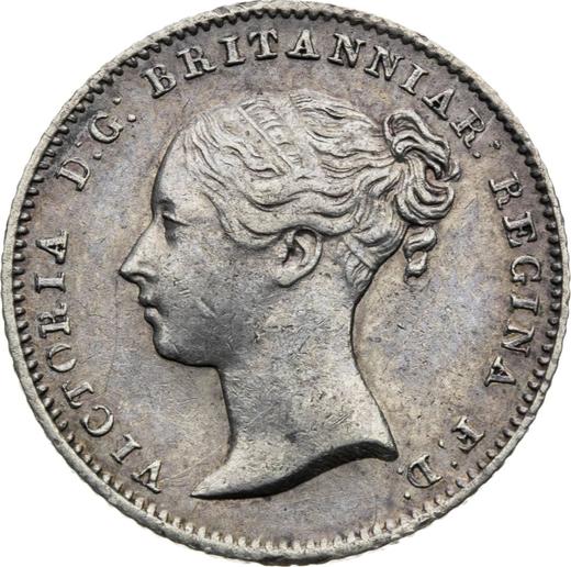 Obverse Fourpence (Groat) 1842 "Type 1837-1862" - Silver Coin Value - United Kingdom, Victoria