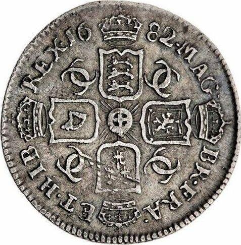Reverse Sixpence 1682 - Silver Coin Value - United Kingdom, Charles II