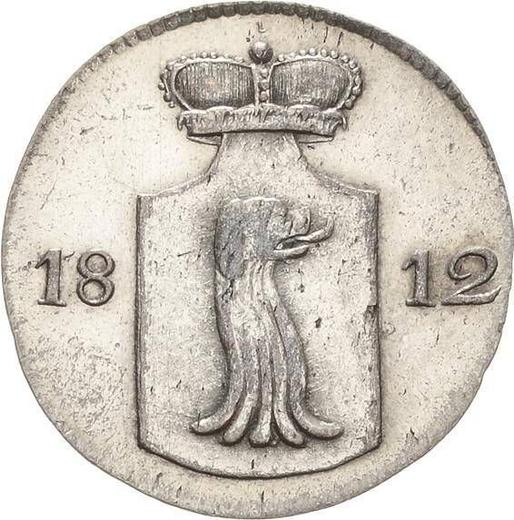 Аверс монеты - Эберсдорф 8 пфеннигов 1812 года - цена серебряной монеты - Рейсс-Шлейц, Генрих LI