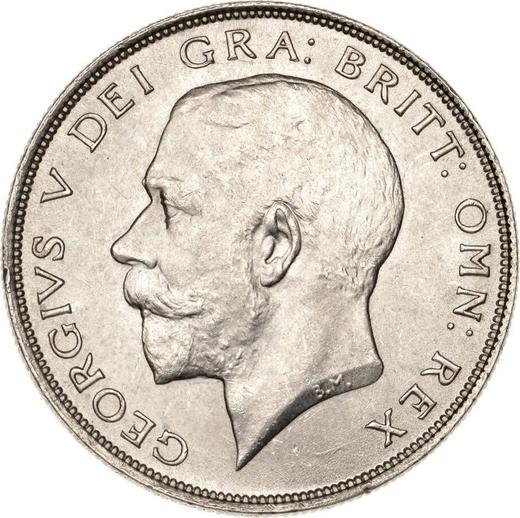Аверс монеты - 1/2 кроны (Полукрона) 1925 года - цена серебряной монеты - Великобритания, Георг V