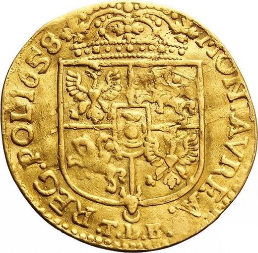 Reverse 2 Ducat 1658 TLB "Type 1658-1661" - Gold Coin Value - Poland, John II Casimir
