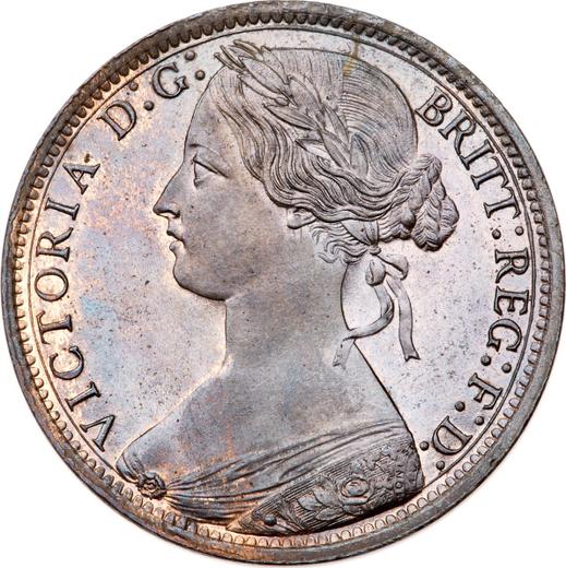 Awers monety - 1 pens 1870 "Typ 1860-1894" - cena monety - Wielka Brytania, Wiktoria