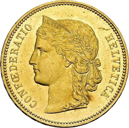 Awers monety - 20 franków 1889 B - cena złotej monety - Szwajcaria, Konfederacja
