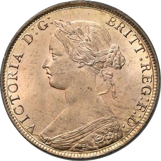 Obverse Halfpenny 1861 -  Coin Value - United Kingdom, Victoria