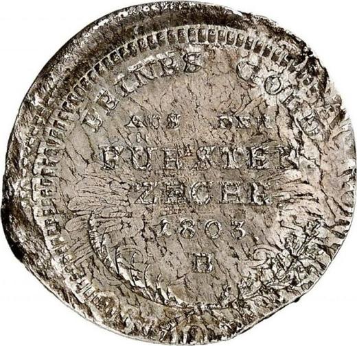 Reverse Ducat 1803 B "Mountain" Silver - Silver Coin Value - Ansbach-Bayreuth, Frederick William III