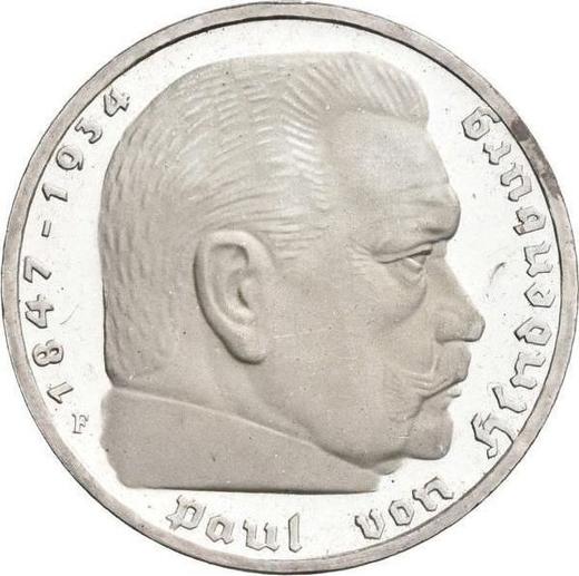Obverse 5 Reichsmark 1938 F "Type 1936-1939" - Silver Coin Value - Germany, Third Reich